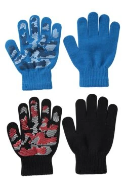 Mountain Warehouse Magic Grippi Kids Gloves - 2 Pack