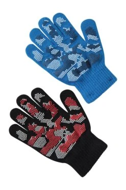 Mountain Warehouse Magic Grippi Kids Gloves - 2 Pack -Kids Fashion Clothing Store 022067 bla magic grippi kids glove 2pk kid aw19 5