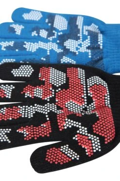 Mountain Warehouse Magic Grippi Kids Gloves - 2 Pack -Kids Fashion Clothing Store 022067 bla magic grippi kids glove 2pk kid aw19 7