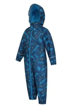 Mountain Warehouse Puddle Kids Printed Waterproof Rain Suit -Kids Fashion Clothing Store 022661 blu puddle printed rain suit kid ss20 3
