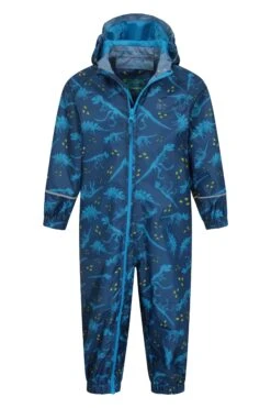 Mountain Warehouse Puddle Kids Printed Waterproof Rain Suit -Kids Fashion Clothing Store 022661 blu puddle printed rain suit kid ss20 5