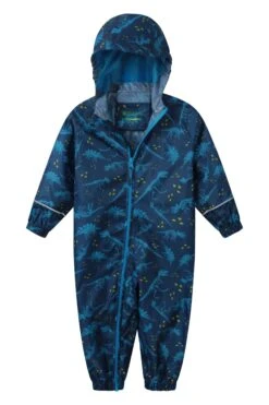 Mountain Warehouse Puddle Kids Printed Waterproof Rain Suit -Kids Fashion Clothing Store 022661 blu puddle printed rain suit kid ss20 6