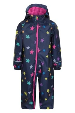 Mountain Warehouse Puddle Kids Printed Waterproof Rain Suit -Kids Fashion Clothing Store 022661 dbl puddle printed rain suit kid ss21 1