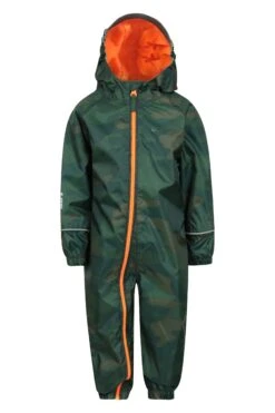 Mountain Warehouse Puddle Kids Printed Waterproof Rain Suit -Kids Fashion Clothing Store 022661 kha puddle printed rain suit kid aw21 01