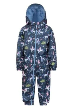 Mountain Warehouse Puddle Kids Printed Waterproof Rain Suit -Kids Fashion Clothing Store 022661 mxd puddle printed rain suit kid aw21 01