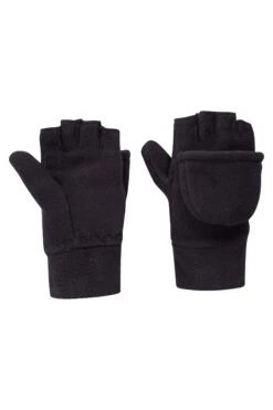 Mountain Warehouse Fingerless Fleece Kids Mitten -Kids Fashion Clothing Store 023221 bla fingerless fleece kids mitten aw16 001
