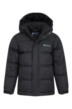 Mountain Warehouse Snow Kids Water-Resistant Padded Jacket -Kids Fashion Clothing Store 024390 bla snow kids water resistant padded jacket kid aw22 05