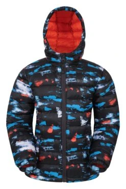 Mountain Warehouse Seasons Printed Kids Water Resistant Padded Jacket -Kids Fashion Clothing Store 025352 bla printed seasons kids padded jacket kid ss21 1