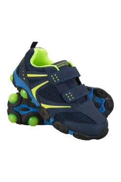 Mountain Warehouse Light Up Adaptive Toddler Shoes -Kids Fashion Clothing Store 026159 nav light up junior shoe kid ss18 1