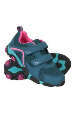 Mountain Warehouse Light Up Adaptive Toddler Shoes -Kids Fashion Clothing Store 026159 tea light up junior shoe ftw ss22 01