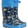 Mountain Warehouse Pattern Winter Toddler Wellies -Kids Fashion Clothing Store 028169 blu pattern winter junior welly kid aw19 1