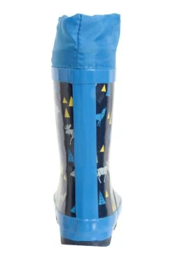 Mountain Warehouse Pattern Winter Toddler Wellies -Kids Fashion Clothing Store 028169 blu pattern winter junior welly kid aw19 5