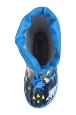 Mountain Warehouse Pattern Winter Toddler Wellies -Kids Fashion Clothing Store 028169 blu pattern winter junior welly kid aw19 7