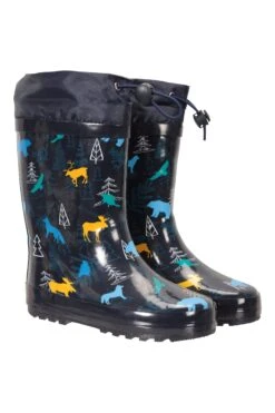 Mountain Warehouse Pattern Winter Toddler Wellies -Kids Fashion Clothing Store 028169 nav pattern winter junior welly ftw aw20 1