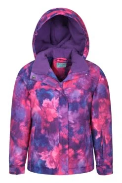 Mountain Warehouse Snow Dust Printed Kids Ski Jacket -Kids Fashion Clothing Store 031323 pur snow dust printed kids ski jacket kid aw19 06