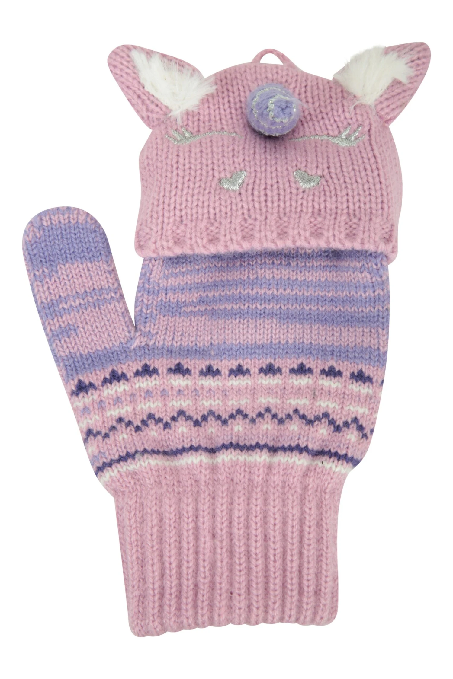Mountain Warehouse Unicorn Kids Knitted Gloves 6 Mountain Warehouse Unicorn Kids Knitted Gloves - Image 4
