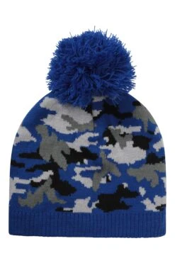 Mountain Warehouse Camo Fleece Kids Beanie 12 Mountain Warehouse Camo Fleece Kids Beanie -Kids Fashion Clothing Store 032038 blu camo fleece kids beanie kid aw20 5