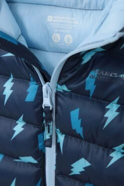 Mountain Warehouse Printed Baby Seasons Padded Jacket -Kids Fashion Clothing Store 034584 blu baby printed seasons jacket kid aw21 04