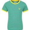 Mountain Warehouse Stripe Kids T-Shirt -Kids Fashion Clothing Store 035348 grn stripe kids tee kid ss20 1