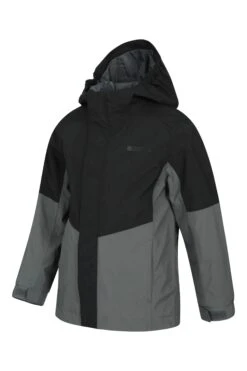 Mountain Warehouse Meteor Kids Waterproof Jacket -Kids Fashion Clothing Store 035463 bla meteor kids waterproof jacket kid aw20 4