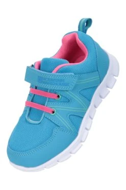 Mountain Warehouse Lightweight Junior Sports Trainers -Kids Fashion Clothing Store 035640 blu lightweight junior trainer kid ss20 6