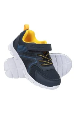 Mountain Warehouse Lightweight Junior Sports Trainers -Kids Fashion Clothing Store 035640 nav lightweight junior trainer ftw aw21 01