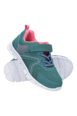 Mountain Warehouse Lightweight Junior Sports Trainers -Kids Fashion Clothing Store 035640 tea lightweight junior trainer ftw aw21 01