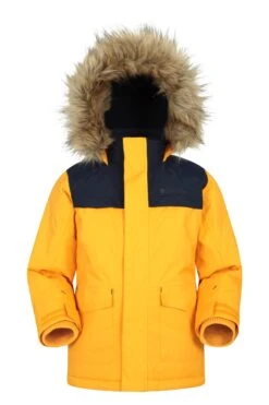 Mountain Warehouse Ranger Waterproof Kids Parka Jacket -Kids Fashion Clothing Store 036551 yel ranger kids waterproof parka jacket kid aw20 1