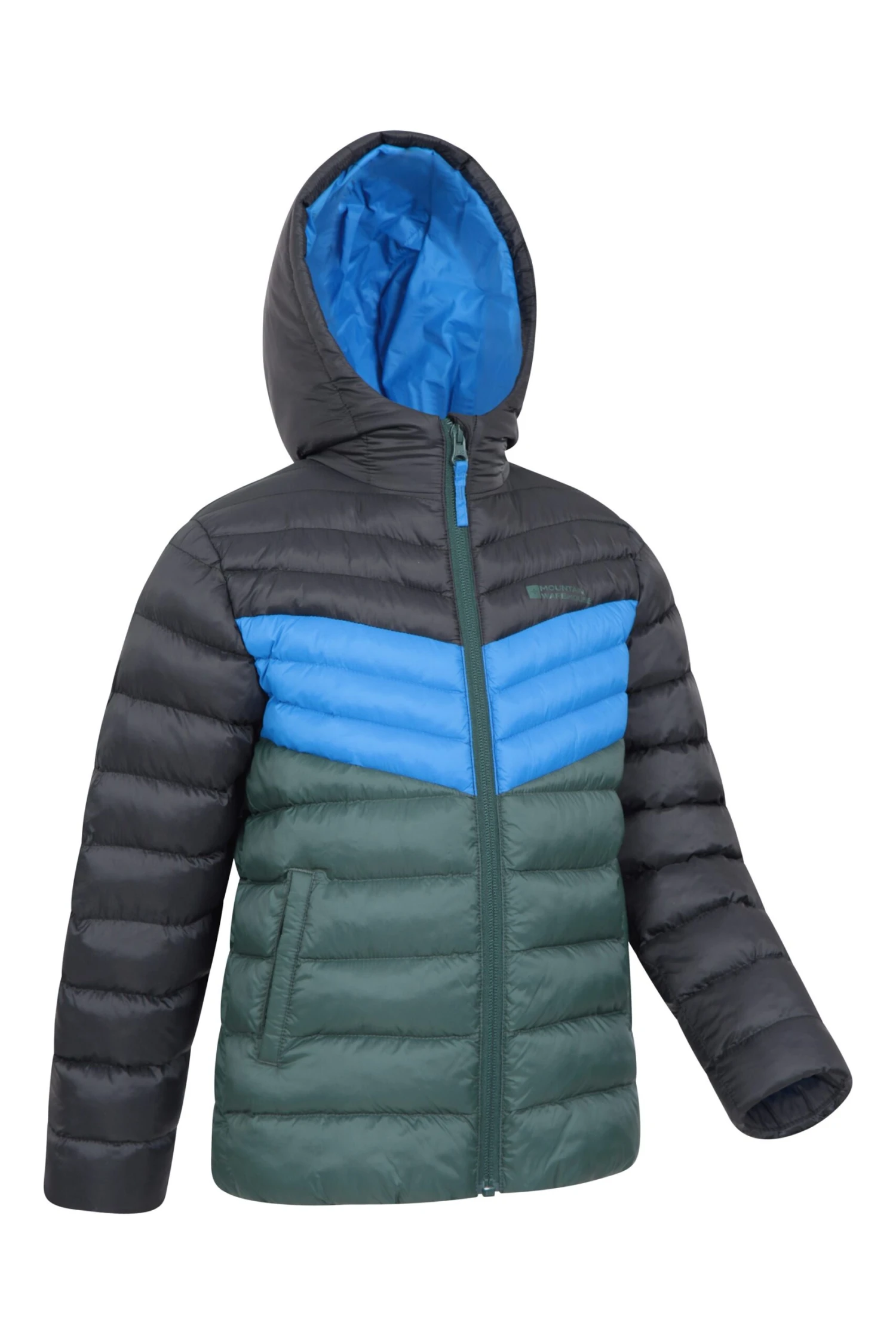 Mountain Warehouse Colourblock Seasons Kids Padded Jacket 5 Mountain Warehouse Colourblock Seasons Kids Padded Jacket - Image 3