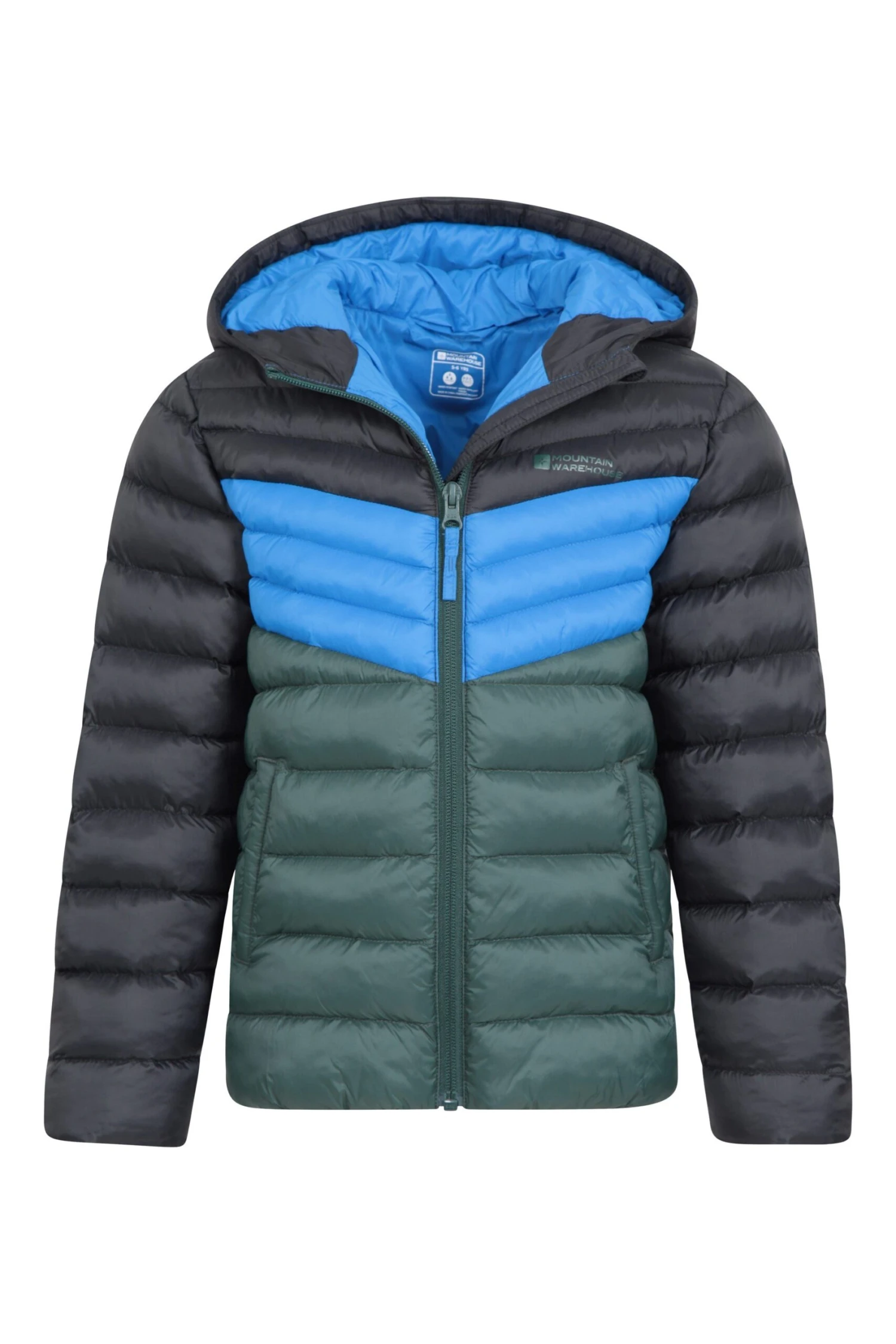 Mountain Warehouse Colourblock Seasons Kids Padded Jacket 8 Mountain Warehouse Colourblock Seasons Kids Padded Jacket - Image 6