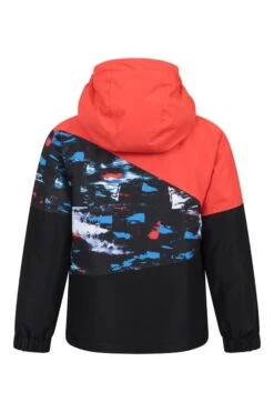 Mountain Warehouse Peak Printed Kids Ski Jacket -Kids Fashion Clothing Store 036586 bla peak printed kids ski jacket kid aw21 03
