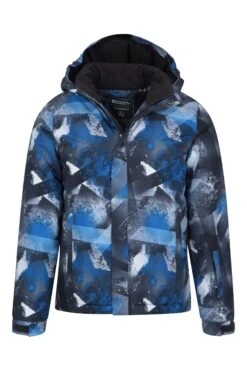 Mountain Warehouse Mogal Printed Kids Ski Jacket -Kids Fashion Clothing Store 036587 blu mogal printed kids ski jacket kid aw21 05
