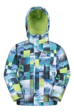 Mountain Warehouse Mogal Printed Kids Ski Jacket -Kids Fashion Clothing Store 036587 yel mogal printed kids ski jacket kid aw21 01