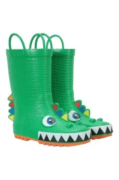 Mountain Warehouse Monster Toddler Wellies -Kids Fashion Clothing Store 037302 grn monster junior welly ftw aw20 1