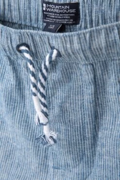 Mountain Warehouse Kids Striped Seersucker Trousers -Kids Fashion Clothing Store 038173 blu kids ticking stripe trouser kid ss21 6