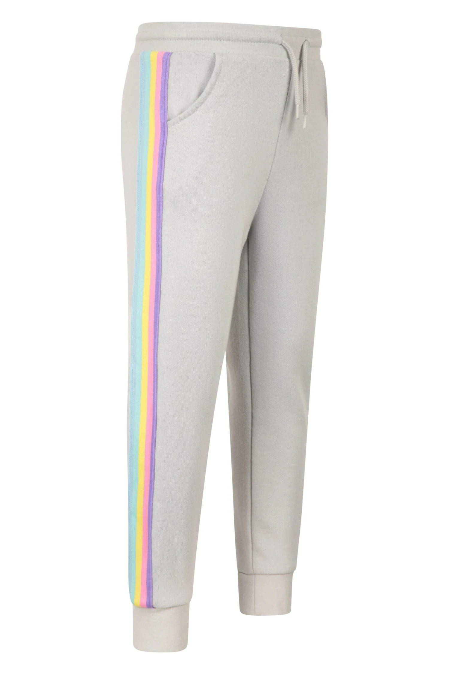Mountain Warehouse Kids Pastel Stripe Tracksuit Bottoms 4 Mountain Warehouse Kids Pastel Stripe Tracksuit Bottoms - Image 2