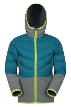 Mountain Warehouse Turbine Kids Softshell Jacket -Kids Fashion Clothing Store 038373 blu turbine water resistant padded jacket kid ss21 1