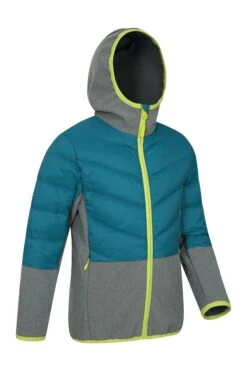 Mountain Warehouse Turbine Kids Softshell Jacket -Kids Fashion Clothing Store 038373 blu turbine water resistant padded jacket kid ss21 2