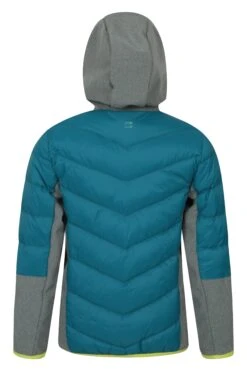 Mountain Warehouse Turbine Kids Softshell Jacket -Kids Fashion Clothing Store 038373 blu turbine water resistant padded jacket kid ss21 4