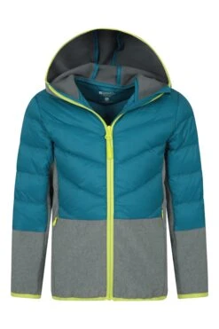 Mountain Warehouse Turbine Kids Softshell Jacket -Kids Fashion Clothing Store 038373 blu turbine water resistant padded jacket kid ss21 5