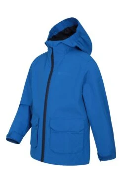 Mountain Warehouse Patch Pocket Kids Waterproof Jacket -Kids Fashion Clothing Store 038415 blu patch pocket kids waterproof jacket kid ss21 4