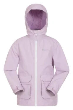 Mountain Warehouse Patch Pocket Kids Waterproof Jacket -Kids Fashion Clothing Store 038415 lil patch pocket kids waterproof jacket kid aw21 01