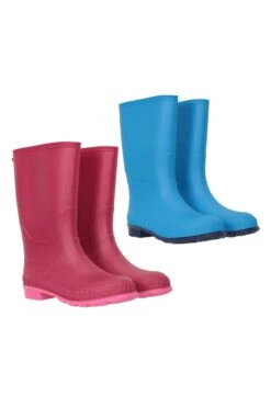 Mountain Warehouse Plain Kids Wellies - 2-Pack
