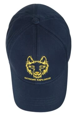 Mountain Warehouse Wolf Kids Embroidered Organic Cap 11 Mountain Warehouse Wolf Kids Embroidered Organic Cap -Kids Fashion Clothing Store 038873 nav wolf embroidered organic kids cap acc ss21 05