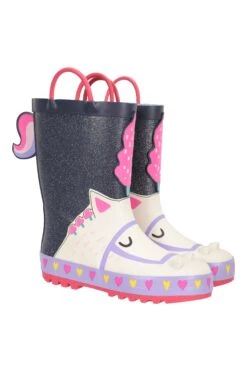 Mountain Warehouse Kids Short Character Handle Wellies -Kids Fashion Clothing Store 041702 nav junior character handle welly ftw aw21 01