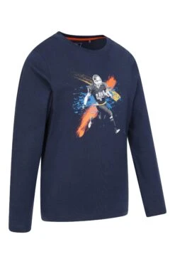 Mountain Warehouse Football Player Kids Organic T-Shirt 8 Mountain Warehouse Football Player Kids Organic T-Shirt -Kids Fashion Clothing Store 042355 nav football player organic ls kids printed tee kid aw21 02