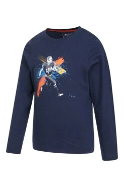Mountain Warehouse Football Player Kids Organic T-Shirt 9 Mountain Warehouse Football Player Kids Organic T-Shirt -Kids Fashion Clothing Store 042355 nav football player organic ls kids printed tee kid aw21 03