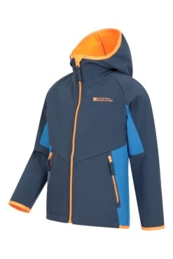 Mountain Warehouse Kids Panelled Water Resistant Softshell -Kids Fashion Clothing Store 042761 bbl kids panelled water resistant softshell kid aw22 04