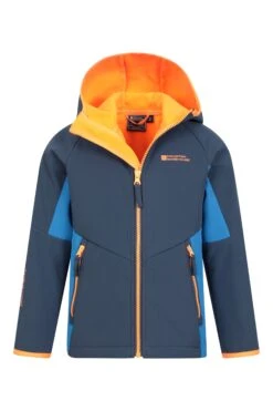 Mountain Warehouse Kids Panelled Water Resistant Softshell -Kids Fashion Clothing Store 042761 bbl kids panelled water resistant softshell kid aw22 05