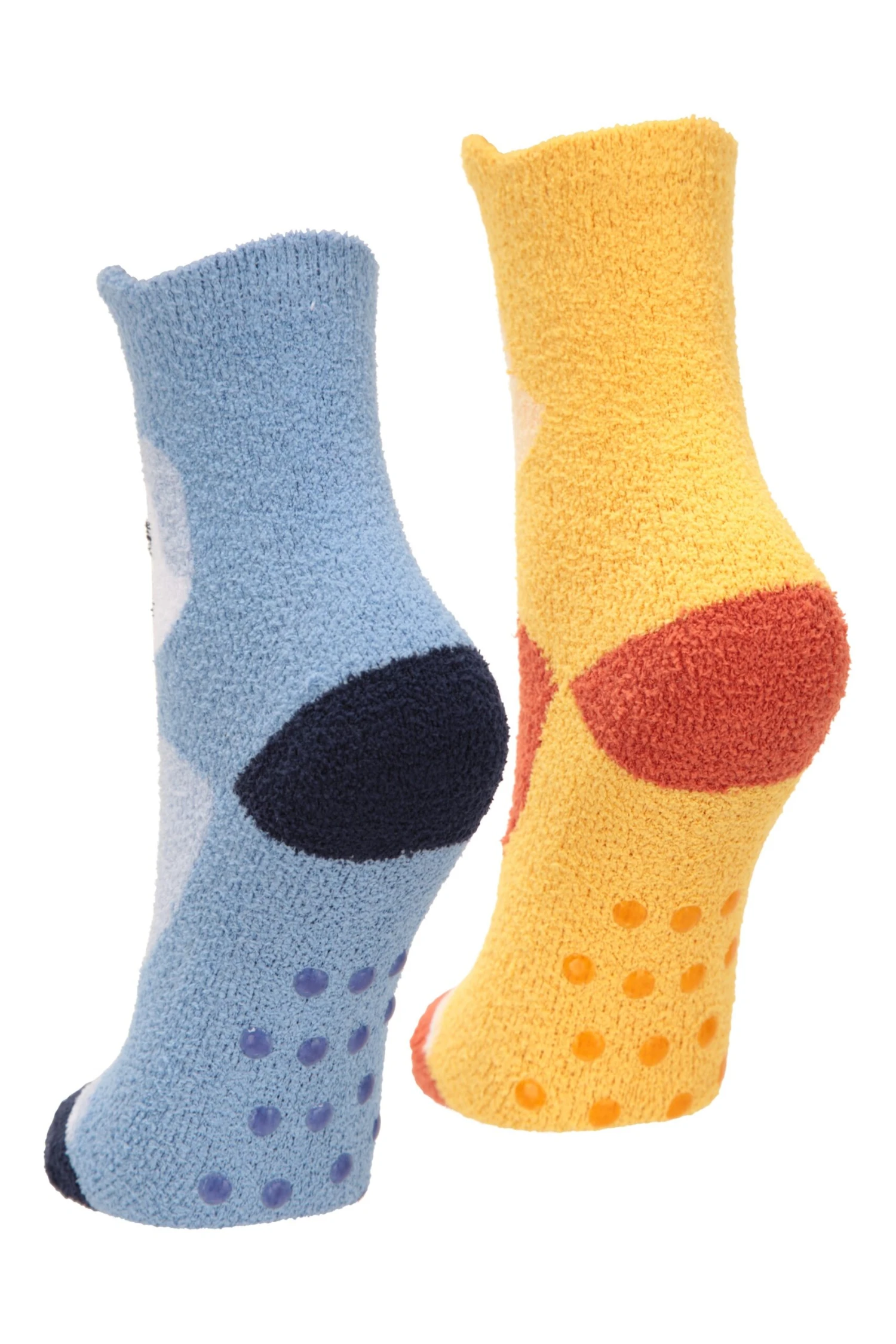 Mountain Warehouse Kids Grippy Slipper Socks 2-Pack 4 Mountain Warehouse Kids Grippy Slipper Socks 2-Pack - Image 2